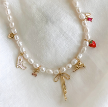  Charm Bar Freshwater Pearl Necklace